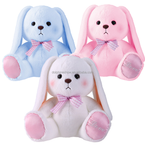 đáp ứng EN71 tiêu chuẩn giá rẻ sang trọng bunny với bộ đồ ngủ tùy chỉnh dễ thương màu xám mềm nhồi Nhật Bản thỏ đồ chơi sang trọng - Product Image 3