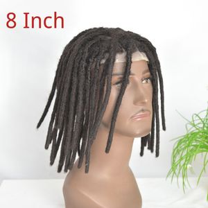 Perruque pour <span class=keywords><strong>homme</strong></span> Dirty Braid, bloc de <span class=keywords><strong>cheveux</strong></span> 10x8 pouces, entièrement en dentelle, tressée à la main, style naturel, toupet <span class=keywords><strong>dreadlocks</strong></span>, en stock - Product Image 4