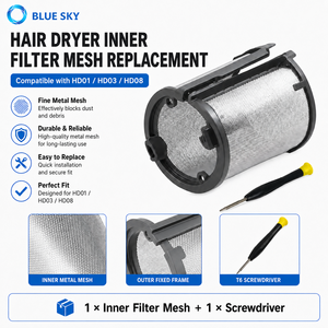 Filtro Interno Metálico para Secador de Pelo, Rejilla de Malla Integrada, Cubierta de Filtro para Secadores Dys Supersonic <span class=keywords><strong>HD01</strong></span> HD03 HD08, Repuestos - Product Image 3