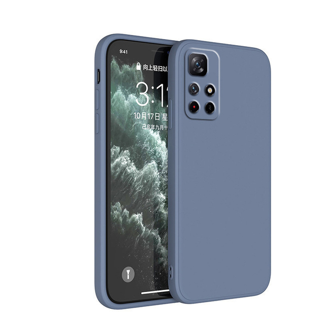 Liquid Soft Silicone Shockproof Protective Case for Redmi Note 11 Pro Plus 5G Note 11S 12T Pro 12 Lite Mobile Phone