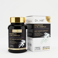 OEM Magnesium 12-in-1 Complex 700mg - Kapsul Spektrum Penuh dengan Absorpsi Tinggi untuk Kesehatan Otot, Saraf & Tulang, Label Pribadi Grosir
