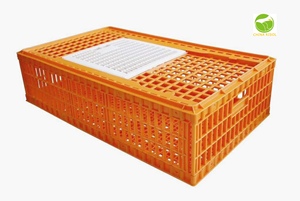 Hot bán 5/10/20 lỗ Stackable nhựa gia cầm Crate cho động vật sống vận chuyển - Product Image 6