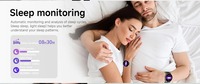 Montre connectée sportive GPS HT43 avec suivi d'activité, étanche 3ATM, certifiée CE UKCA FCC TELEC, suivi de la santé, montre connectée