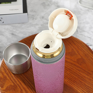 Titanium Coated <b>Double</b> <b>Wall</b> Insulated Tumbler 304 Stainless Steel Portable Outdoor Travel <b>Mug</b> Vacuum Insulated Tea Cup - Product Image 2