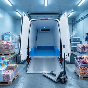 Unité frigorifique pour camionnette, système R404A, électrique DC 24V 12V, pour la logistique longue distance - Product Image 4