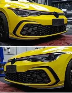 Pour Golf 8 Mk8 R-Line Style, accessoires automobiles, kit carrosserie, décoration du pare-chocs avant, version sport, calandre avant, feux antibrouillard - Product Image 2