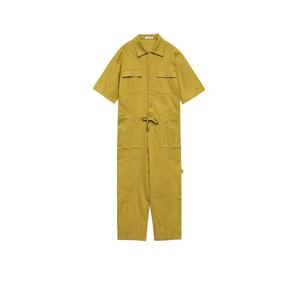 Mono de Seguridad Ignífugo Transpirable de Manga Corta con Múltiples Bolsillos, Overol de Trabajo con Cintura Ajustable con Cordón para Taller Industrial - Product Image 4