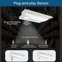 Ángulo de Haz Ajustable de Aluminio para Luminaria Lineal de Gran Altura 4000-5000K CCT Ajustable 80-300W DLC 6.0 Garantía de 5 Años para Iluminación en Canadá