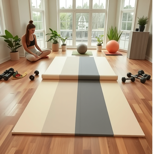 Tapis de jeu pliable inodore en IXPE, épaisseur 4 cm, gris-blanc, kaki, blanc, couleur mocha, pour bébés et tout-petits de 0 à 3 ans - Product Image 1