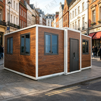 Maison préfabriquée de luxe extensible en conteneur, structure en acier certifiée 5, résistante aux intempéries, aux incendies et aux ouragans, modulaire et résistante aux intempéries.