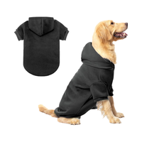 Venta al por mayor de lujo de verano y primavera ropa para mascotas personalizado perro grande sudaderas con capucha chaqueta patrón sólido algodón accesorio cálido para perros
