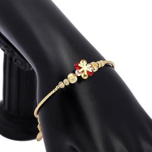 Bracelet ajustable en or 24 carats JXX, nouvelle mode, bijoux simples en zircon pour femmes, cadeaux, vente en gros directe d'usine - Product Image 4