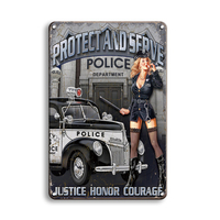 Carteles de hojalata metálicos personalizados para garaje, decoración de pared, póster Vintage, herramientas eléctricas para motocicletas, pegatinas de Metal Retro, carteles para exteriores