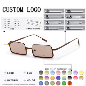 Gafas de Sol Rectangulares Unisex con Marco Metálico Completo, Protección UV400 para Adultos - Product Image 2