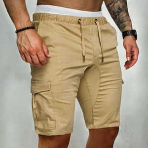 กางเกงขาสั้นคาร์โก้ลำลองแฟชั่นใหม่ปี 2025 สำหรับผู้ชาย สไตล์ยิม ออกกำลังกาย ใส่สบาย ระบายอากาศได้ดี ผลิตจากผ้าถักที่เป็นมิตรกับสิ่งแวดล้อม มีเชือกผูกเอว ขนาดใหญ่พิเศษ สำหรับฤดูร้อน สามารถสั่งทำได้ - Product Image 2