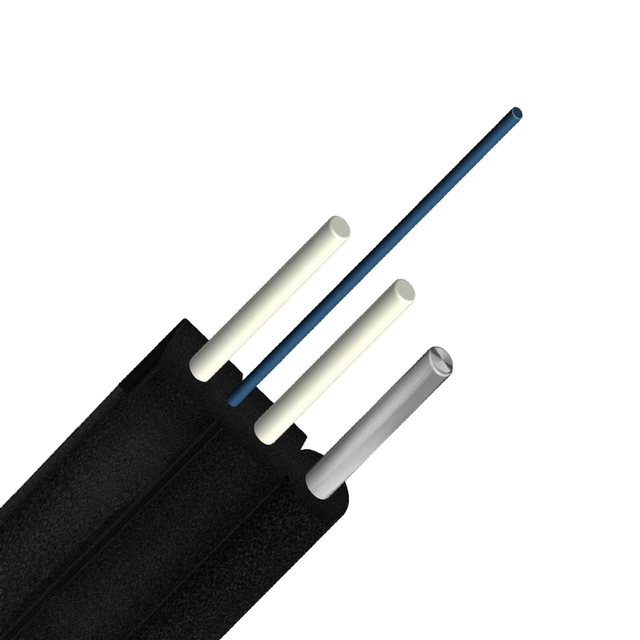 1 km Outdoor Fiber Optic Cable KFRP 1 Core Ftth Indoor Drop Cable Home Communication Cables