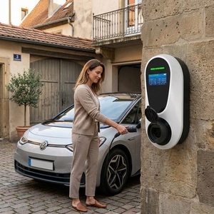 Caricatore EV Smart Tipo 2 da 22kW 32A Trifase Wireless Wallbox con Schermo RFID Antifurto Senza Cavo per Casa e Uso Commerciale M3 EU - Product Image 4