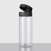 Conteneur à miel transparent en PET de qualité alimentaire 250 ml 350 ml 350 g 500 g Bouteilles en plastique à presser pour miel, ketchup, sauce avec couvercle à clapet