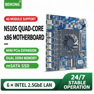 Placa base industrial N5105 i7 8550U i5 8250U i3 8130U X86 con 6 puertos 2.5GbE, router firewall - Product Image 1