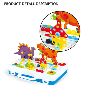Kit de Bloques de Construcción Creativos Realistas con Múltiples Temas para Niños Pequeños, Dinosaurios y Vehículos de Ingeniería, Regalo Educativo - Product Image 2