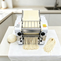 Machine à pâtes électrique commerciale, machine à pâtes avec rouleaux réglables en acier inoxydable pour restaurant et cuisine