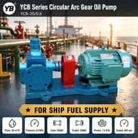 Pompe à engrenages à arc YCB-20/0.6 20,0 M3H 0,6 Mpa 7,5 KW en acier 40Cr pour transfert de carburant et d'huile à usage industriel avec moteur