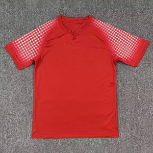 <span class=keywords><strong>Maillot</strong></span> de football style équipe nationale 26-27 Rouge <span class=keywords><strong>Blanc</strong></span> Noir Respirant Uniforme d'entraînement vierge Séchage rapide - Product Image 5