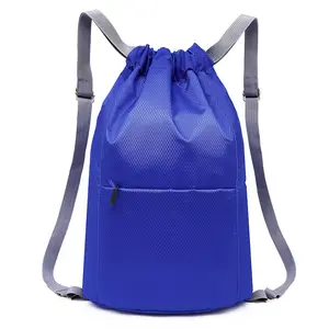 Hot Sale Custom Logo Leve Impermeável Viagem Desenhar String Sports Bag Drawstring Mochilas Para Ginásio Natação