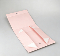 Scatola Regalo in Carta Pieghevole Personalizzabile, Scatola Regalo Rigida Rosa in Carta, Scatola Regalo in Cartone Laminato per Cosmetici