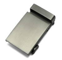 Hebilla de Cinturón de Cuero para Hombre, Simple, Clásica, de Color Sólido, con Hebilla Automática de Trinquete, 35 mm