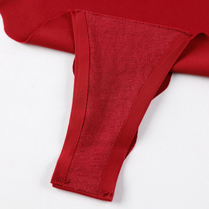 Trim con Design a onde graziose mutandine in Nylon satinato senza cuciture per ragazze biancheria intima - Product Image 6