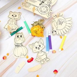Kit de peinture sur bois DIY pour enfants, ensemble d'activités créatives, jouets éducatifs de dessin et de peinture, projets artistiques, dropshipping - Product Image 3