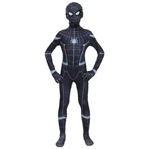 İnanılmaz gölge örümcek maskesi TV ve Film Avenger cadılar bayramı Cosplay elbise çocuklar ve yetişkinler için süper kahraman siyah örümcek adam kostüm takım elbise