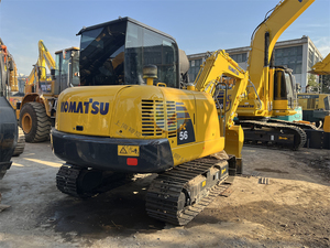 Excavadora de cadenas PC56 PC56-7 usada con motor y caja de cambios, 1 año de garantía, color amarillo, importada, capacidad de cazo de 0.1 m³ - Product Image 3