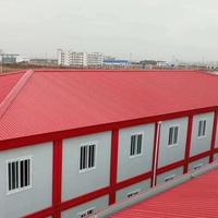 Maison préfabriquée écologique et respirante en tôle profilée en acier coloré, construction résidentielle facile à assembler