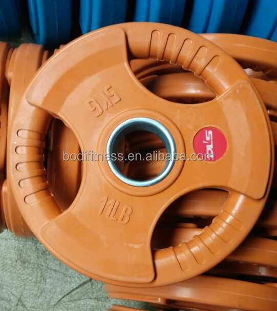 Factory Wholesale Macaron Dumbell Pink Weight Plates Gym Color All Rubber Standard Weight Plates and Custom Weight Plates