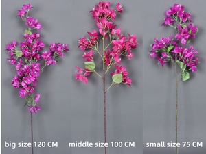 Bouganvillea Artificiale Bianca All'Ingrosso, Ramo di Fiori Pendenti in Seta, Bouganvillea Artificiale per Decorazioni Esterne - Product Image 4