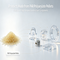 Granulés de Polyarylate Vierge (PAR) Haute Transparence Résistance aux UV Matière Première Plastique Technique Qualité Moulage par Injection pour LED
