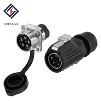 Connecteur d'alimentation circulaire étanche IP68 LP28 480V mâle-femelle 3/5 broches 16A 32A Prise aviation