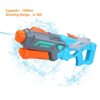 1300ML grand pistolet à eau avec pompe été piscine tir jeu d'eau classique pistolet à eau jouets pour enfants