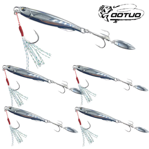 Aotuo Esche Artificiali in Metallo Argentato Elettroplaccato da 10g, 15g, 20g, 30g per la <span class=keywords><strong>Pesca</strong></span> al Bass, al Mandarino e in Acqua Salata - Vendita Calda - Product Image 1