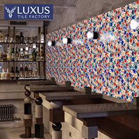 Carreaux de sol antidérapants en porcelaine Lukashi Paris Art Flower rétro nostalgique 600x600mm 9mm d'épaisseur pour salons/salles à manger, hôtels/villas