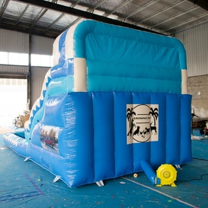 Tobogán Acuático Inflable de Doble Carril Blue Wave con <span class=keywords><strong>Piscina</strong></span> de Chapoteo (Grado Comercial) - Product Image 3