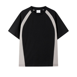 Fabricants de vêtements grande taille personnalisés Nouveau coton 100% 250 grammes Haut à manches courtes pour hommes Épaules tombantes T-shirt solide - Product Image 3