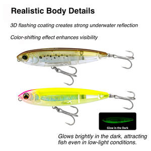 <span class=keywords><strong>Leurre</strong></span> flottant <span class=keywords><strong>de</strong></span> <span class=keywords><strong>surface</strong></span> en forme <span class=keywords><strong>de</strong></span> crayon 100 mm 17 g, longue portée, pour la pêche au bar, au seabass et au snakehead - Product Image 4