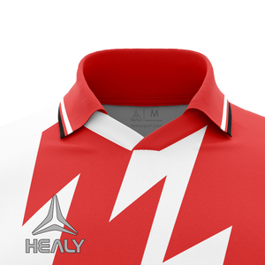 Maillot de football personnalisé rétro à manches longues, confortable et élégant, col montant, 100 % polyester, unisexe, rayures classiques, numérique - Product Image 3