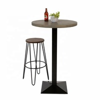 Ensembles de table de bar haut en bois GRC moderne de luxe pour intérieur/extérieur Rectangle carré cuisine salle à manger Restaurant Bar meubles