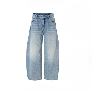 <span class=keywords><strong>Jeans</strong></span> curvo da uomo con baffo di gatto lavato classico americano per uomo e donna, pantaloni <span class=keywords><strong>lunghi</strong></span> vintage <span class=keywords><strong>larghi</strong></span> - Product Image 3