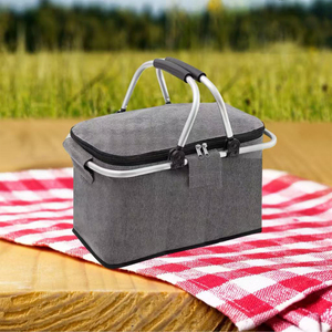 <span class=keywords><strong>Cesta</strong></span> de <span class=keywords><strong>Picnic</strong></span> Plegable para Exteriores, Bolsas de Almacenamiento de Alimentos para <span class=keywords><strong>Picnic</strong></span>, Bolsa de Almuerzo Aislada, Caja de Almacenamiento, <span class=keywords><strong>Cesta</strong></span> de <span class=keywords><strong>Picnic</strong></span> Personalizada para Camping - Product Image 5