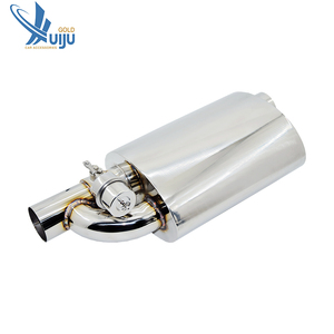 <span class=keywords><strong>Silencieux</strong></span> en acier inoxydable <span class=keywords><strong>Remus</strong></span> avec finition polie miroir, adaptable à tous les systèmes d'échappement de voiture - Product Image 2